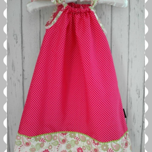 Kleid / Hängerchen "Pink Pünktchen/Blumen"