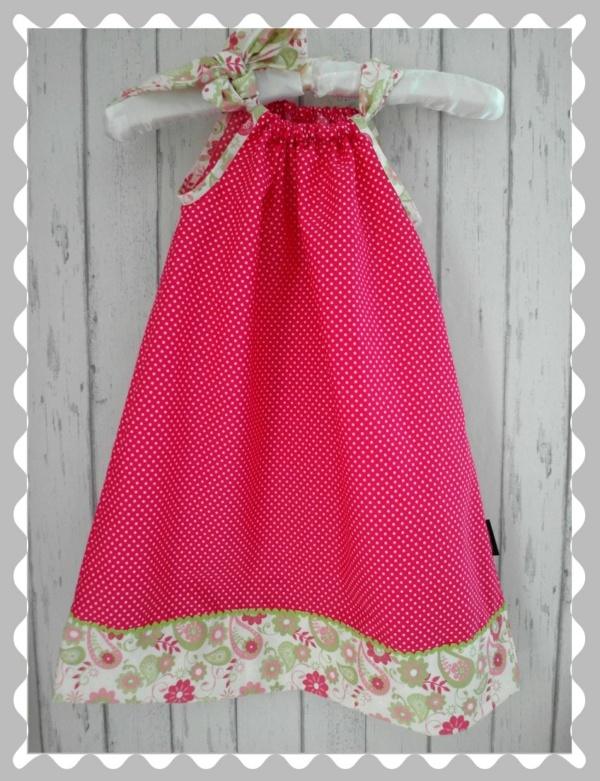 Kleid / Hängerchen "Pink Pünktchen/Blumen"