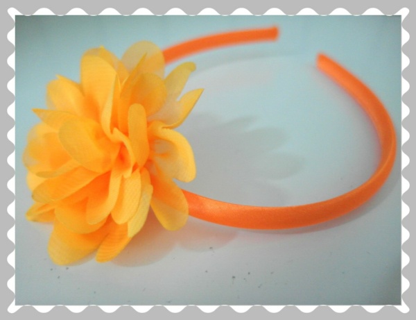Haarreifen "Sonnengelb/Orange"