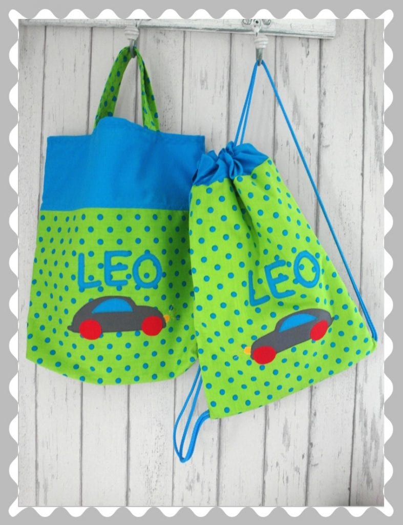 Kitaset "Auto-genäht" mit Wunschstoffen