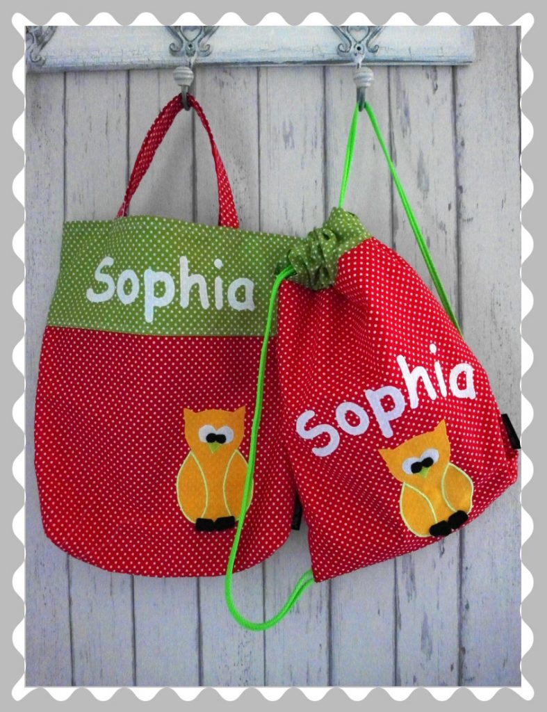 Kitaset "Eule" mit Wunschstoffen