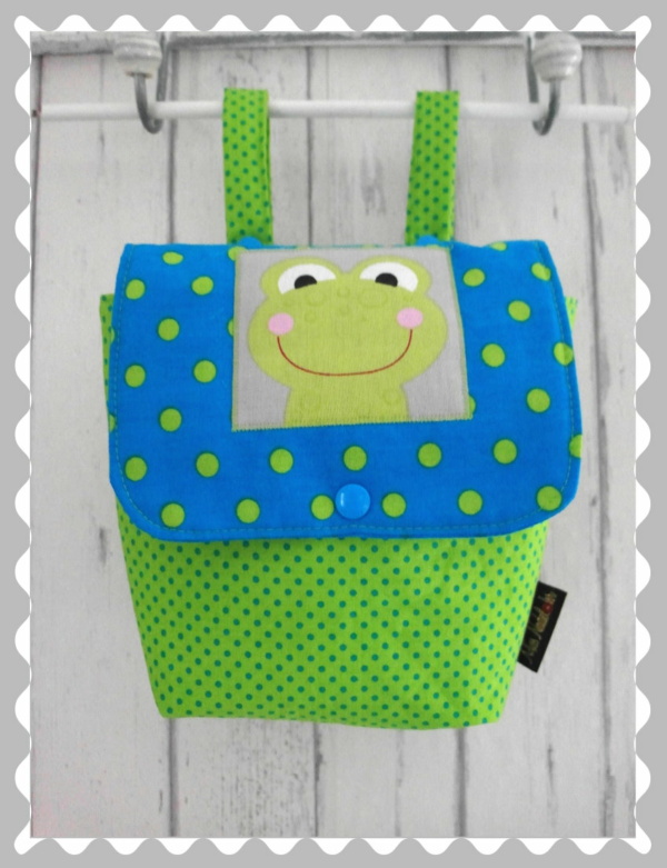 Lenkertasche "Frosch-bedruckt", mit Wunschstoff