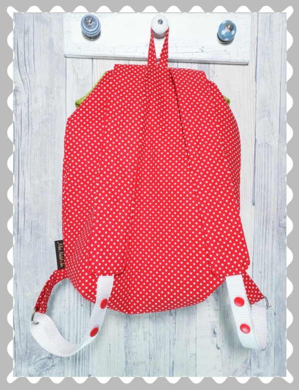 Gefütterter Rucksack "Eule" mit Wunschstoffe