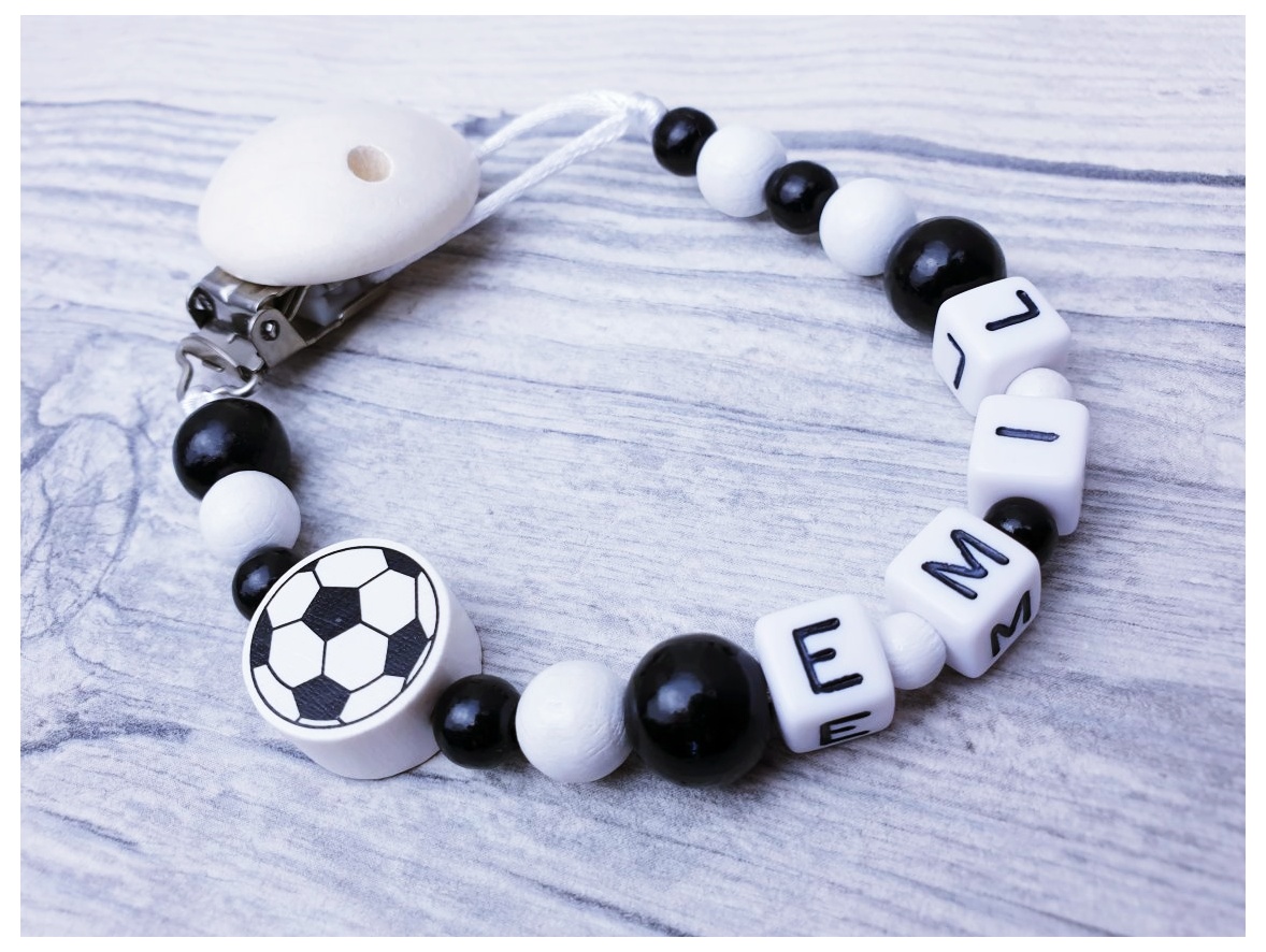Schnullerkette Fussball