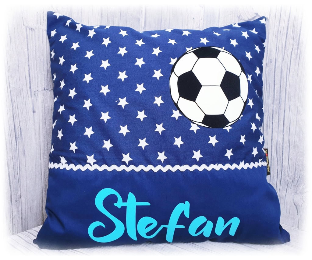 Sanfly Fußball Wurfkissen 35x35 Cm - Weiches Plüschkissen Als Deko Und Spielzeug