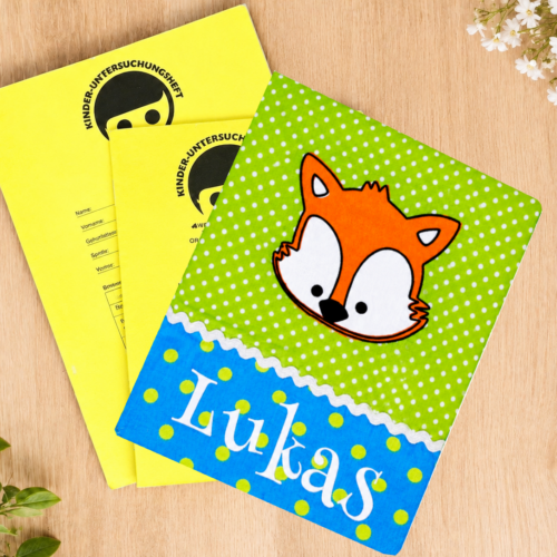 U-Heft-Hülle "Fuchs" mit Deinem Wunschnamen
