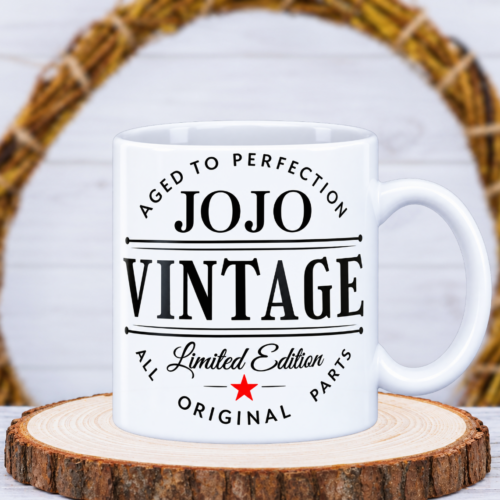Tasse "Vintage" mit Wunschname