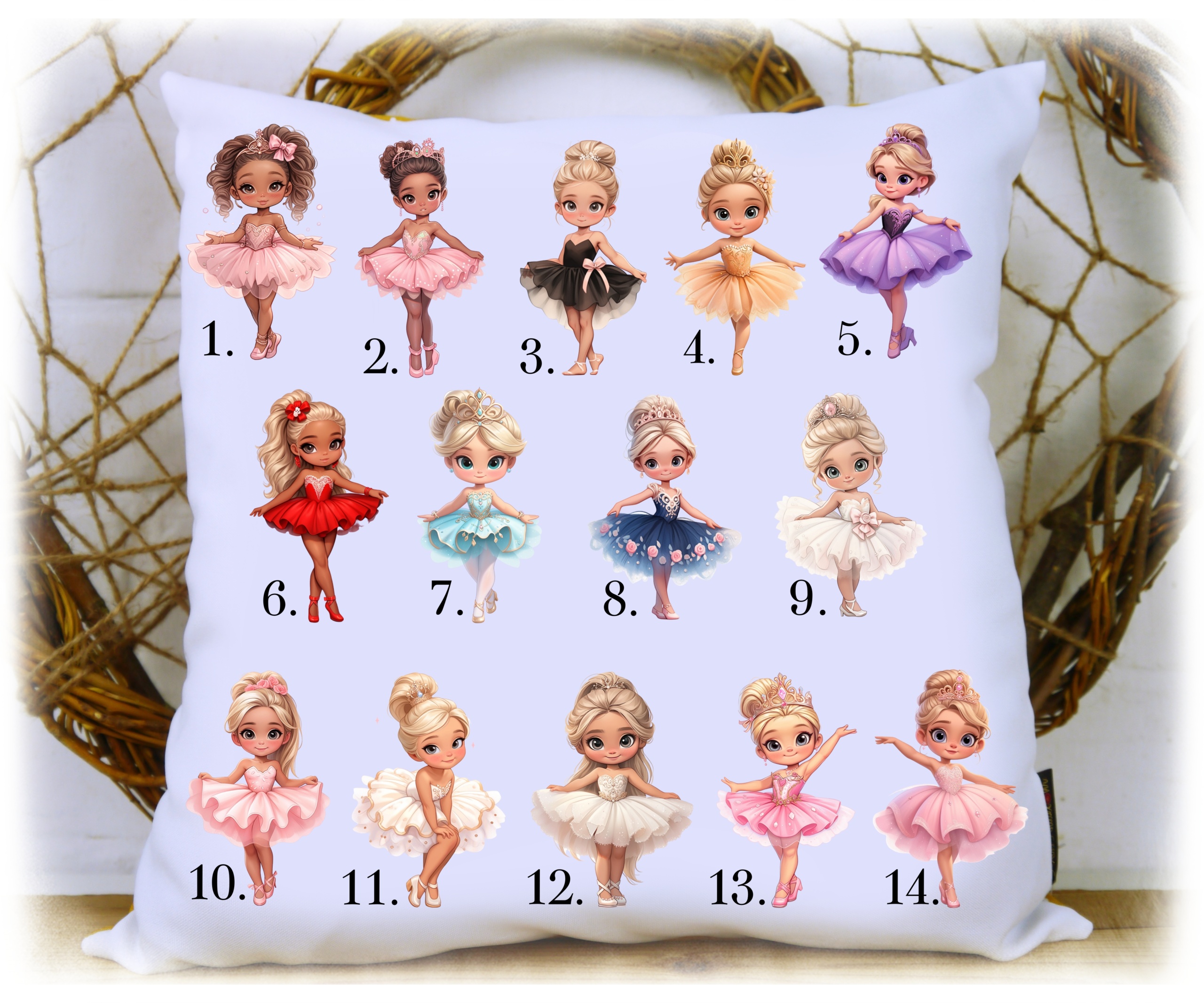 Ballerina Auswahl auf Kissen
